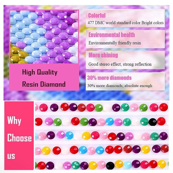 Diamond Art Disney Castle DIY 5D Diamond Painting Kits for Adults - Picture 5 of 5